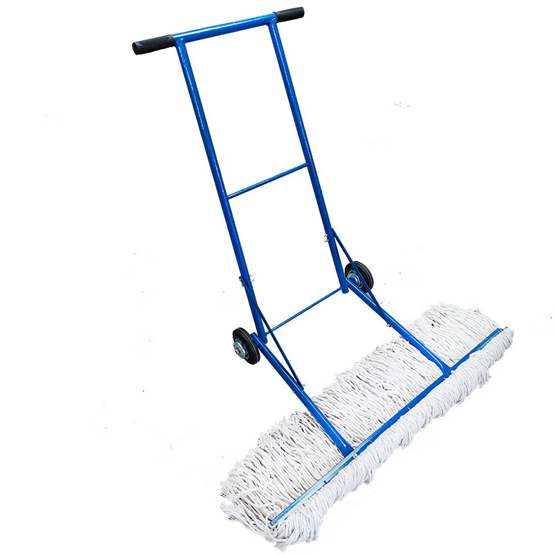 谋福 手推式平板尘推拖把棉纱排拖墩布(1.0m尘推车)*/个