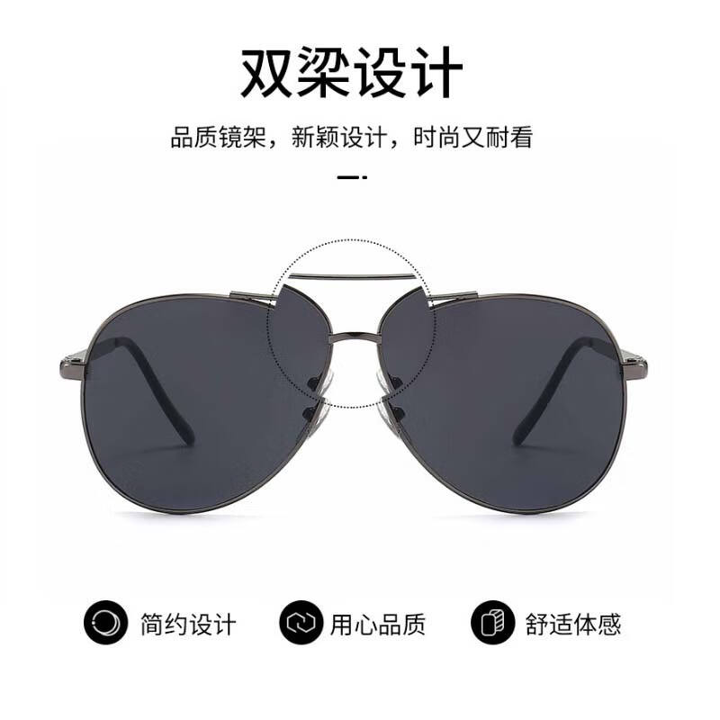 益盾(YIDUN)司机驾驶墨镜男女款防紫外线太阳镜高清大图