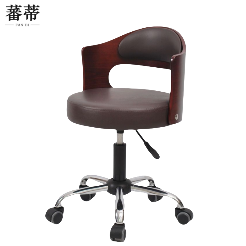 蕃蒂转椅棕色把高清大图