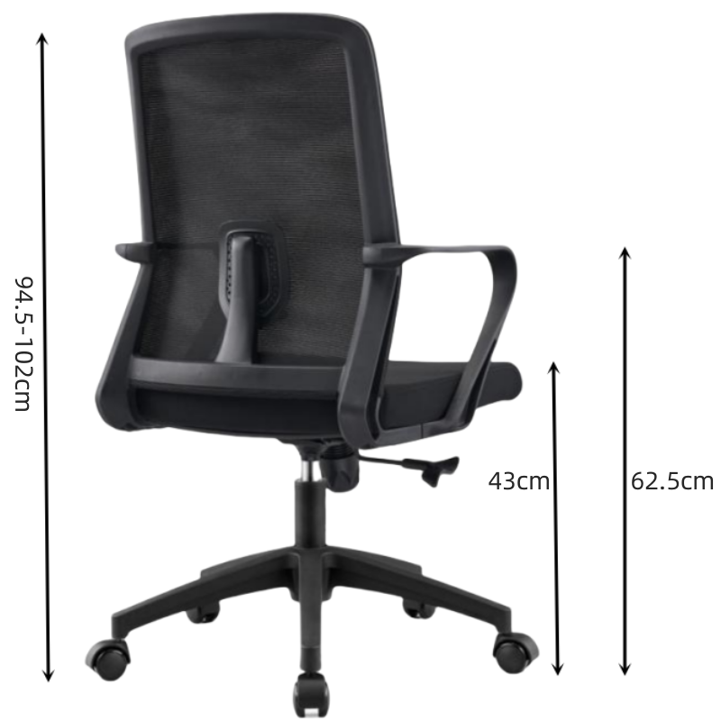 豫龙都办 公椅黑色把高清大图