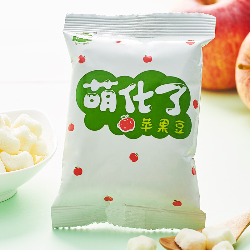 伊威( Eastwes)辅食 萌化了苹果豆18g 萌萌趣豆 粒粒真果