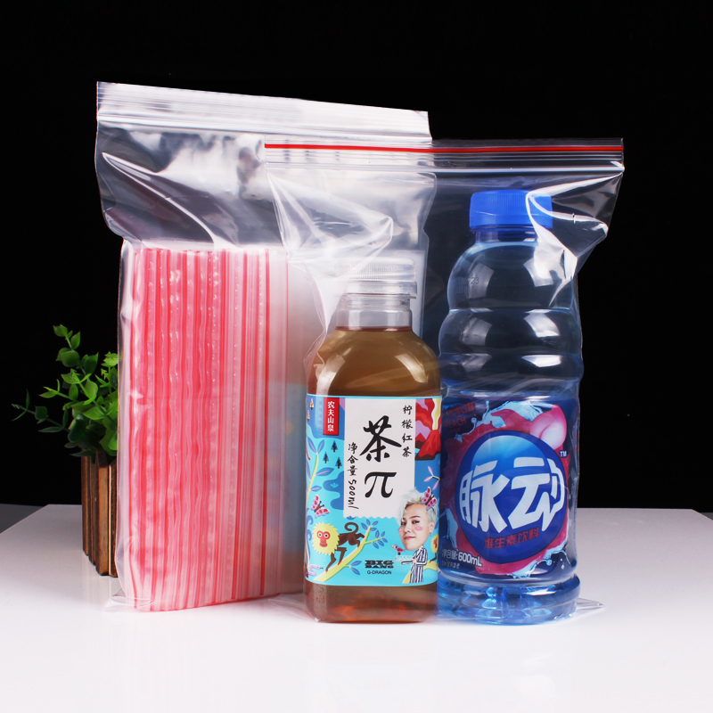 得力 透明自封袋4#/120mm*85mm 200个装高清大图