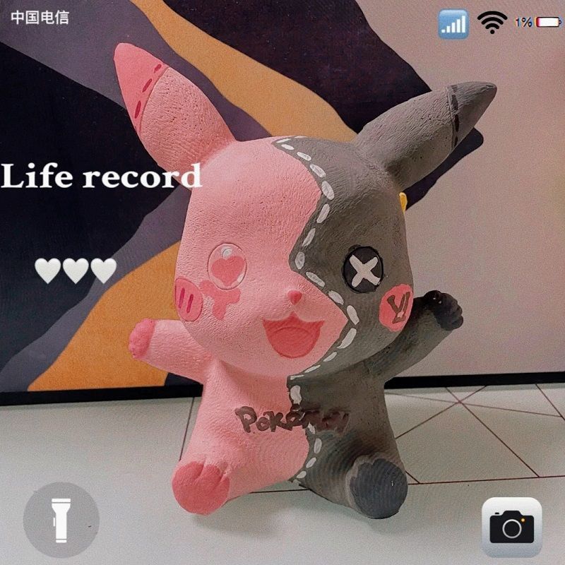 美乐蒂 涂色hellokitty石膏娃娃涂鸦摔不坏彩绘上色搪胶diy手工玩具