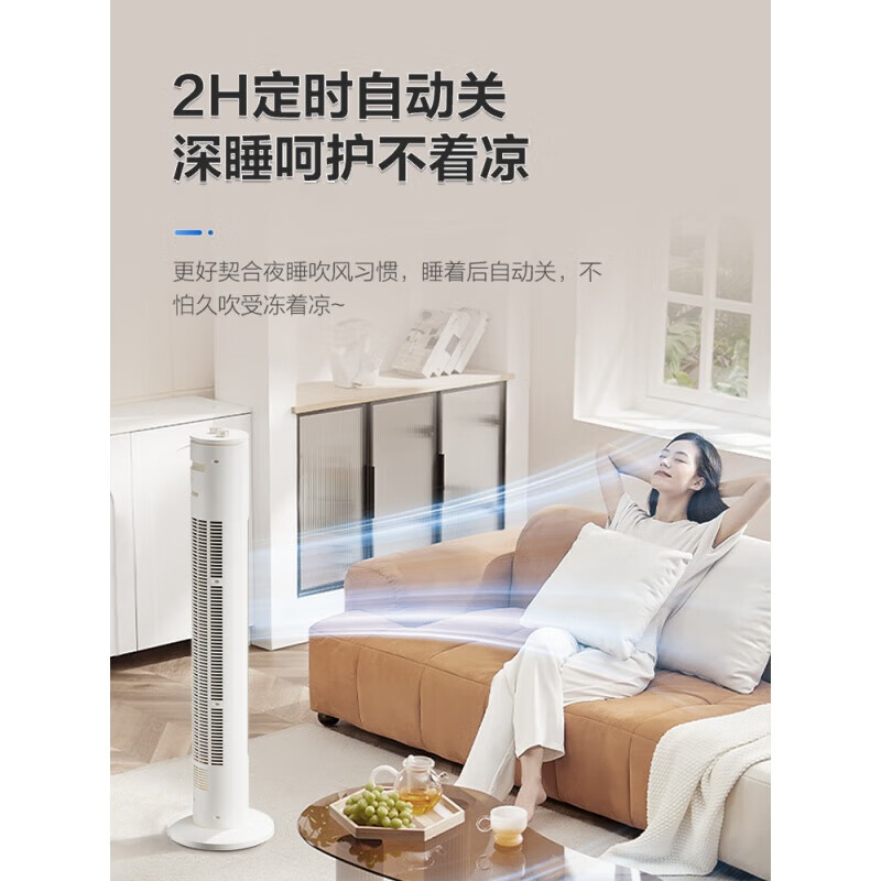 艾美特(AIRMATE)塔扇 空调扇家用无叶风扇遥控落地扇安全定时风扇FT-X17高清大图