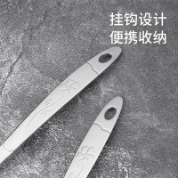 美厨 火锅勺 小汤勺 小漏勺 加厚不锈钢两件套 套装 玫瑰系列 MCMG-02