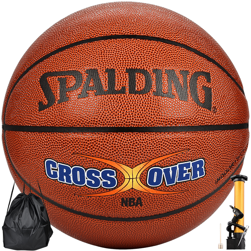SPALDING 斯伯丁NBA掌控篮球室内外比赛7号PU材质蓝球儿童lanqiu高清大图