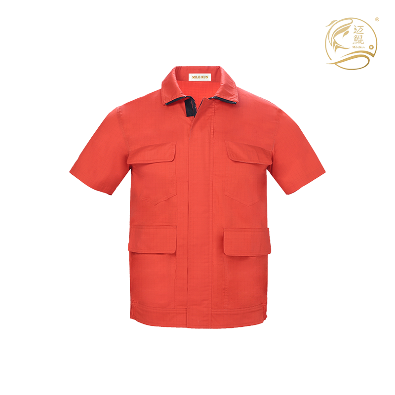 涤棉夏季工衣B06012500 全号 橙色