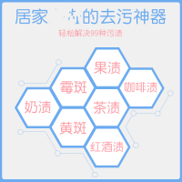 洁宜佳 衣物除霉剂 400ml*2瓶 去霉斑霉菌清洁剂发霉黑点清除剂洗白色衣服去污渍神器