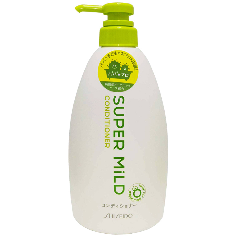 资生堂(Shiseido)旗下 SUPER MiLD 惠润 柔净护发素 绿野芳香 600ml 所有发质 所有人群