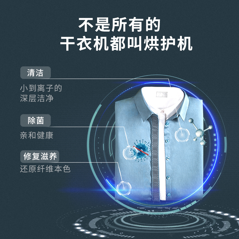 松下(Panasonic) 热泵式烘干机 护理机 纳诺怡除菌除味 皮毛养护 衣干即停NH-9098V