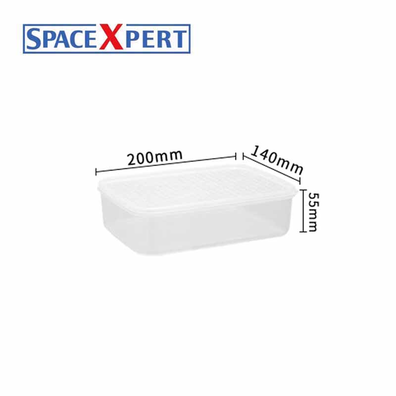 空間専門家(SPACEXPERT) 塑料收纳盒保鲜盒1.1L透明高清大图