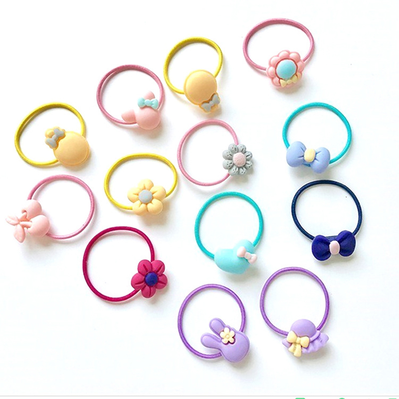 乌鹿20条装皮筋发绳卡通儿童橡皮筋不伤发宝宝发圈女孩扎头发头绳头饰