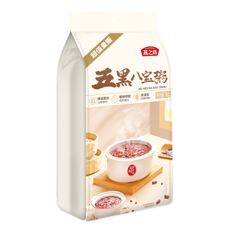 燕之坊五黑八宝粥1kg/袋-