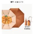 蕉下（beneunder）防紫外线遮阳伞三折倍护黑胶晴雨伞防晒伞野果BM397奶油南瓜
