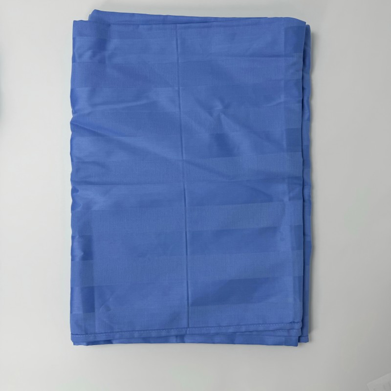 梦丽赛 蓝缎条床单宿舍床单 MLS-LDT-001 (条)高清大图