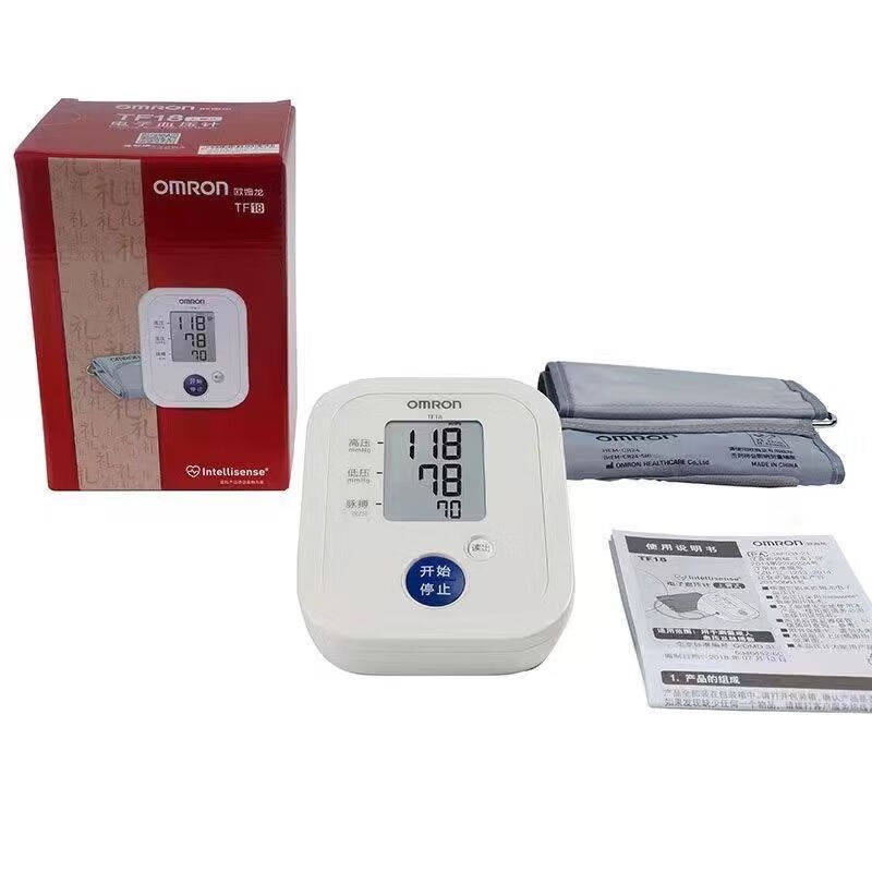 欧姆龙(OMRON)家用电子血压计 血压仪智能加压血压测量仪 TF18