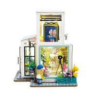 若态若来diy泰迪小屋 手工制作拼装模型珍藏艺术屋玩具创意拼插拼图带手办男生女生生日礼物 TD01时空照相馆