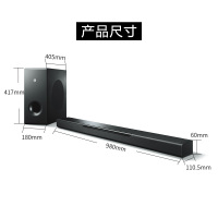 Yamaha/雅马哈 YAS-408 音响 家庭影院回音壁 3D环绕声 4K 5.1客厅电视音响 无线低音炮 支持无线环