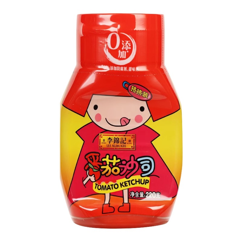 李锦记番茄沙司卡通挤挤装220g儿童番茄酱(F)高清大图
