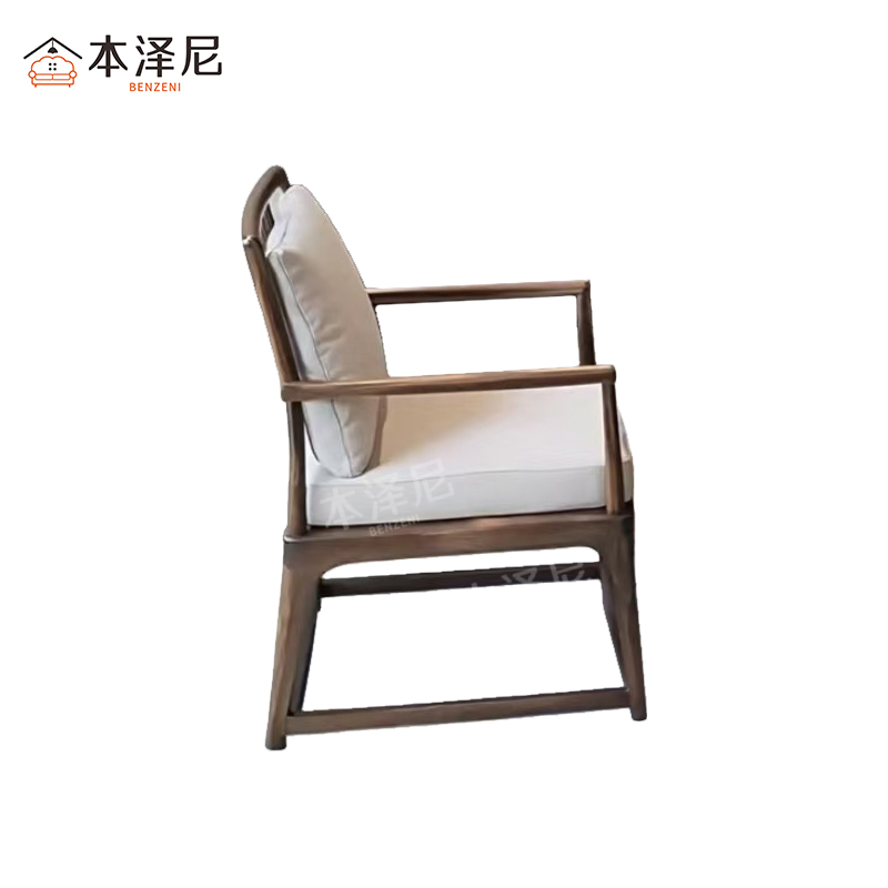 本泽尼 木椅 HTZ-MY801 650*760*880mm 把高清大图