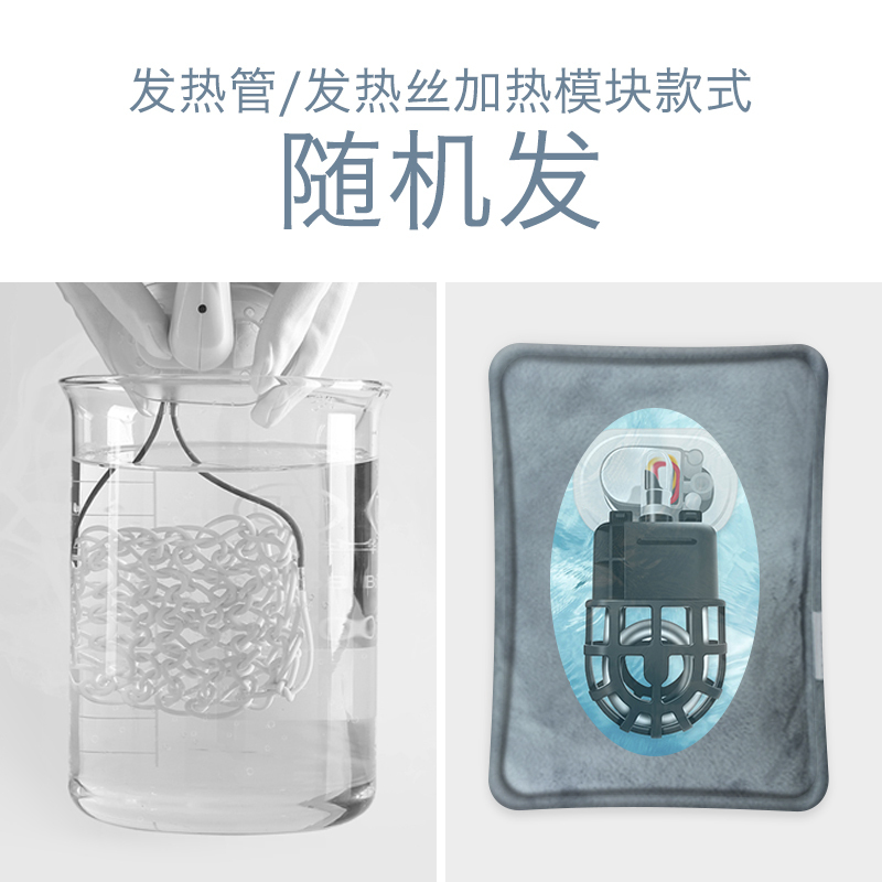 北极绒(Bejirog)暖手宝 热水袋 暖宝宝 毛绒外套充电款水电分离可当靠枕送礼品礼物 灰色腰带款
