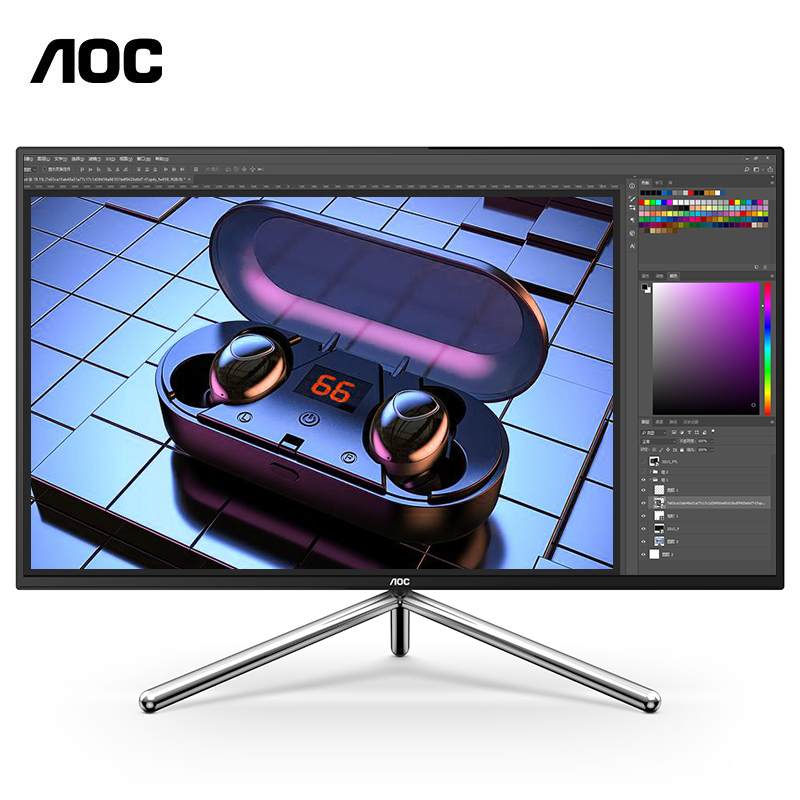冠捷(AOC) 31.5英寸 4K超清 HDR600 IPS 10bit 135%sRGB专业电脑显示器(U32U1)高清大图
