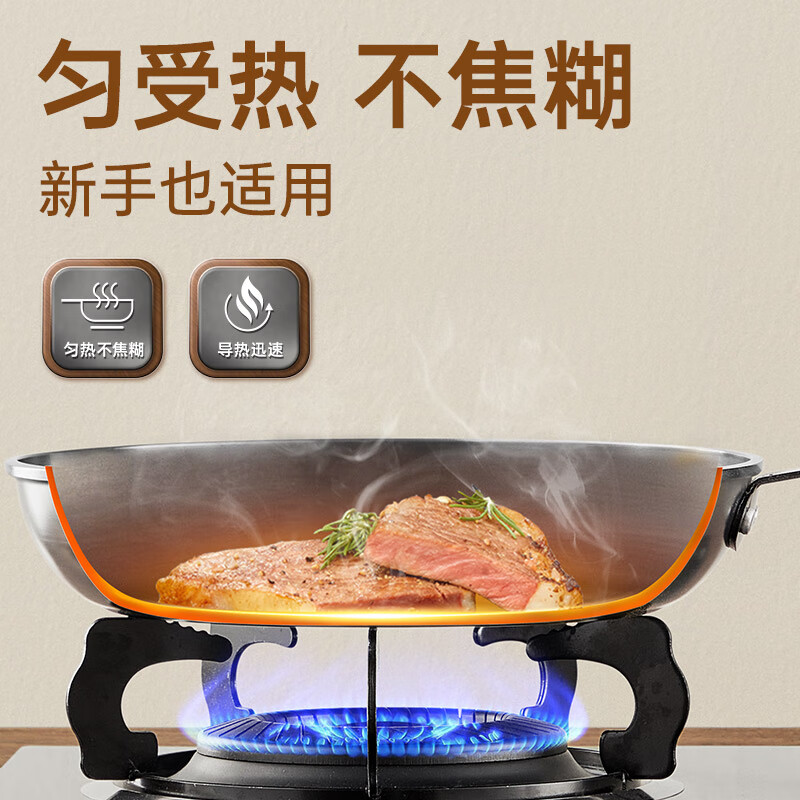 炊大皇始祖精铁炒锅 32cm CG32SZ-1高清大图