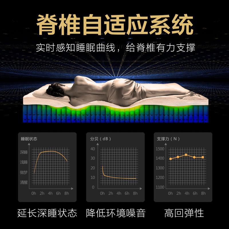 [王牌款]慕思床垫美梦宝 舒眠弹簧床垫1.5软硬适中乳胶床垫1.8m高清大图