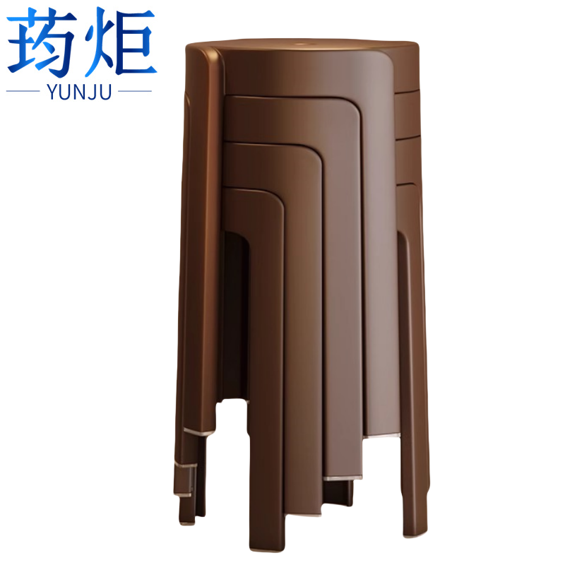 荺炬凳子塑料4把装组高清大图