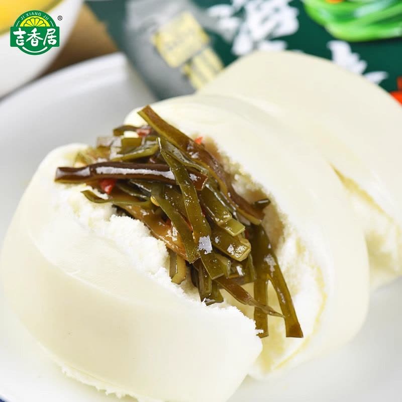 吉香居麻辣香辣野山椒芝麻海带丝下饭菜咸菜开味小菜四川泡菜88g*3图片