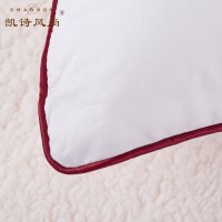 凯诗风尚 (CHARSON )亲肤枕芯 舒适简约全棉羽丝绒枕芯情侣双人枕 48*120cm 白色 48*120cm