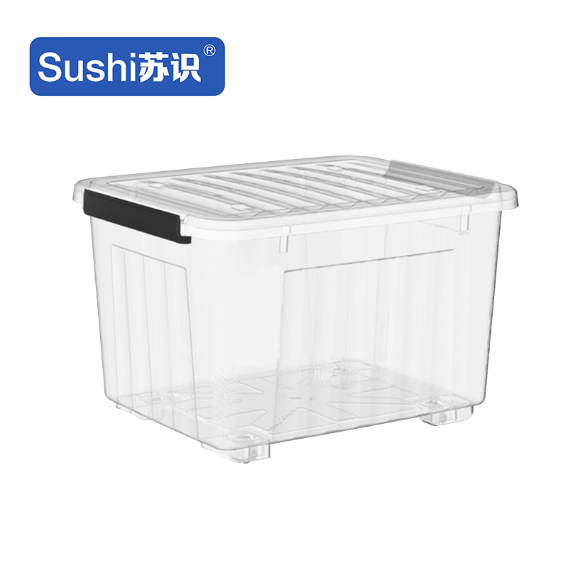 苏识 SS-120透明 62*45.5*39.5cm 塑料收纳箱 （计价单位：个）透明