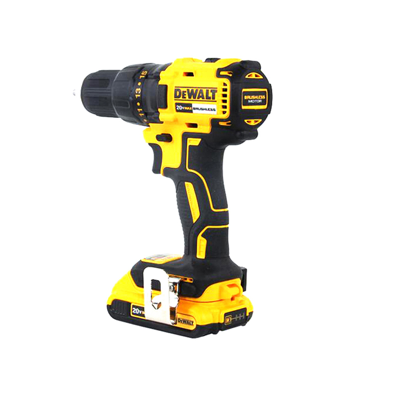 工具库 得伟DeWALT 20V锂电无刷磁浮电钻起子 2x2.0Ah电池套装 DCD777