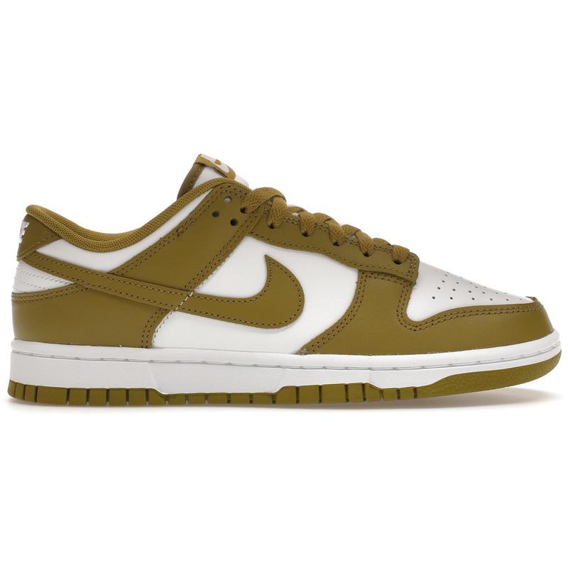 耐克(NIKE)NikeDunkLowRetroPacificMoss白色皮革拼接铜棕色休闲
