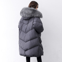 yaloo/雅鹿羽绒服女中长款 新款冬季韩版过膝连帽加厚潮