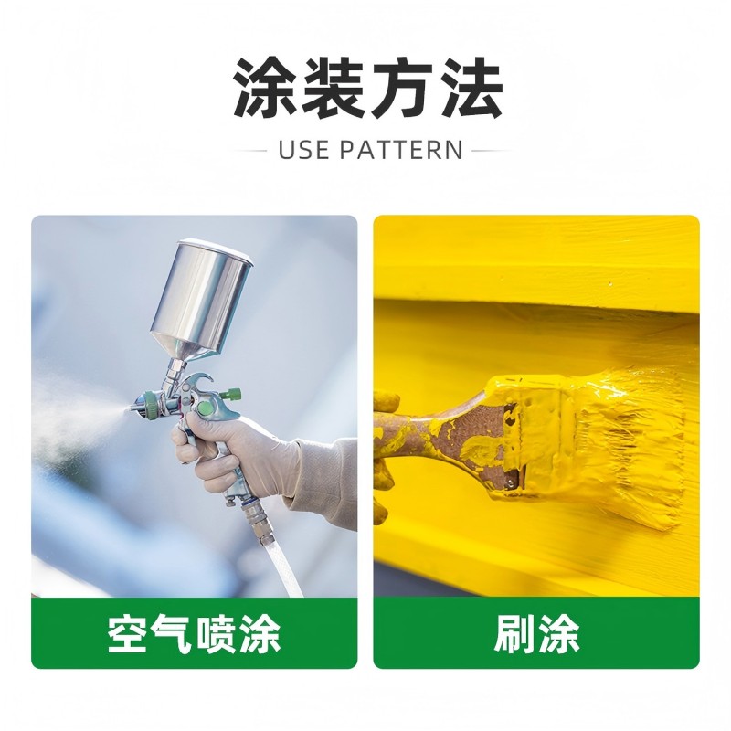 韩泰醇酸调和漆 黑色1kg/桶高清大图