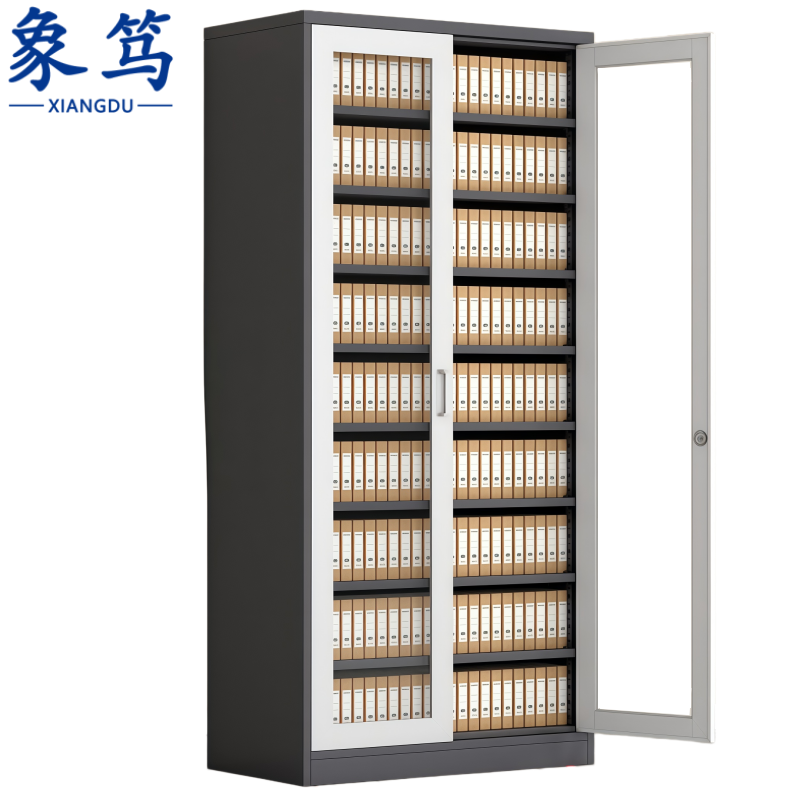 象笃铁皮文件柜通玻台高清大图