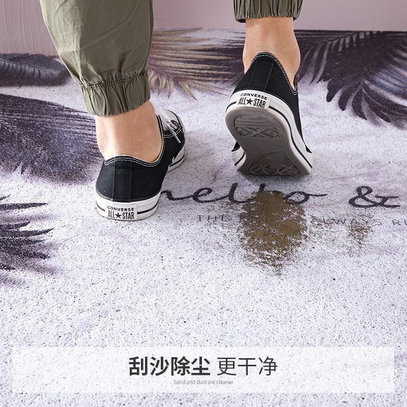 美帮汇北欧风丝圈加厚地毯地垫口入户垫子可剪裁防水防滑pvc脚垫高清大图
