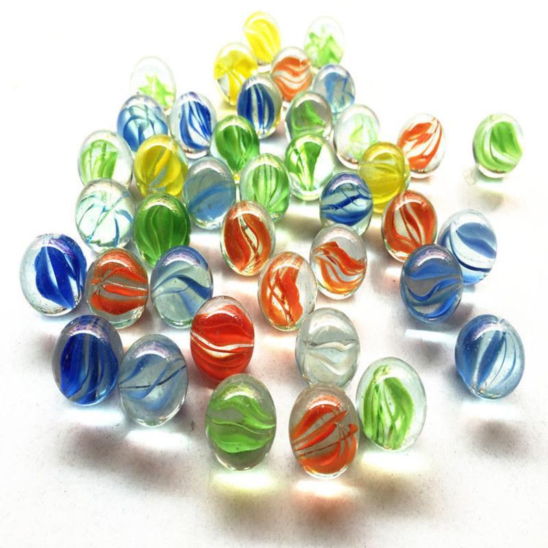 玻璃球弹珠14mm吉童游戏弹珠机专用25mm彩色玻璃球套牛弹珠14mm混色