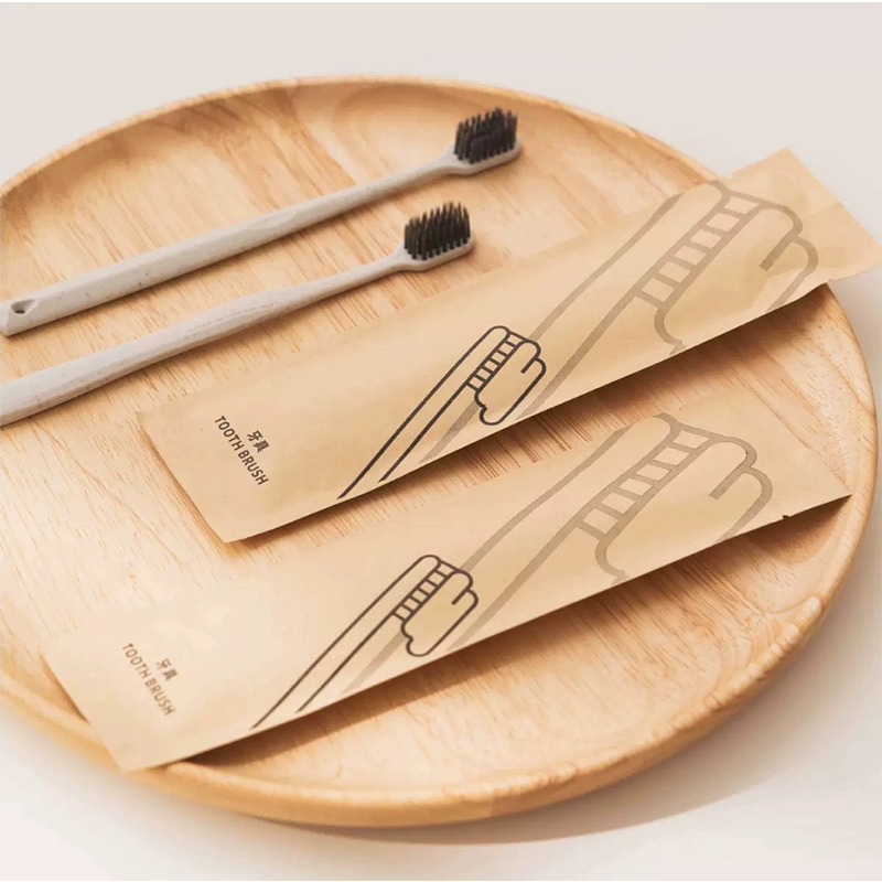 兴酉 牛皮纸袋一次性牙刷 YS-34 包高清大图