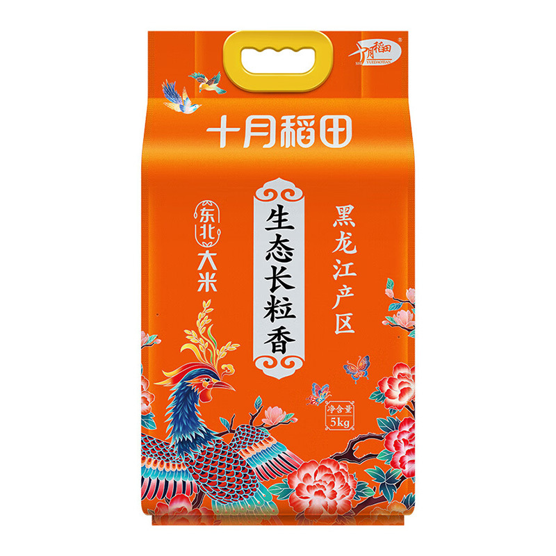 十月稻田 03生态长粒香大米 5kg