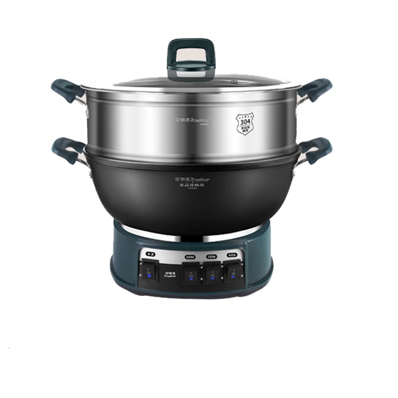 荣事达(Royalstar)RS-FT32YZ 真不锈大开关多用锅 3L(单位:台)黑色