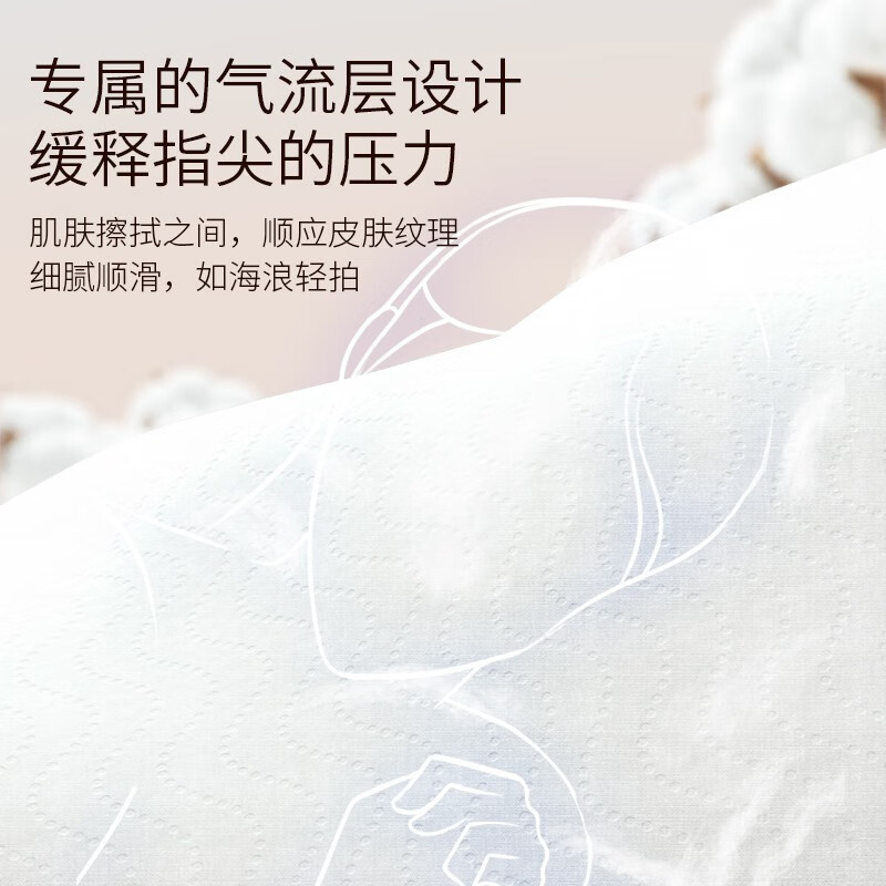 植护无芯卷纸五层加厚 印花气垫亲肤卫生纸巾卷筒纸 5层 120g*20卷高清大图