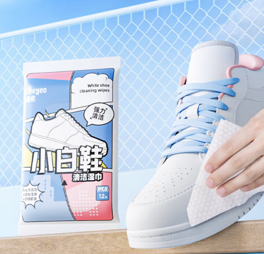 Deeyeo德佑 网红擦鞋湿巾12抽*10包高清大图