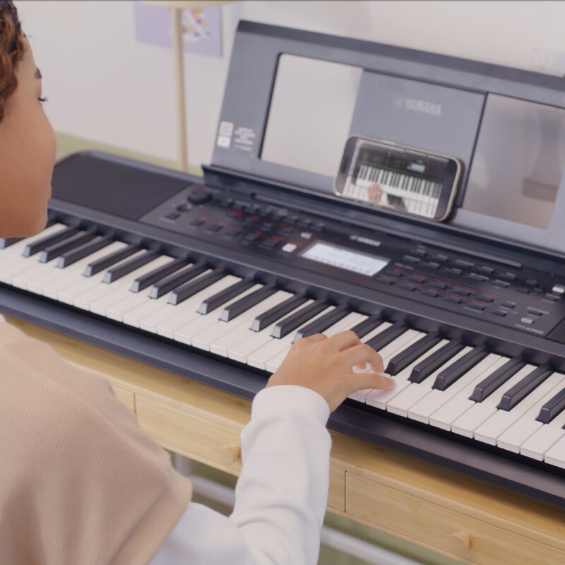 YAMAHA雅马哈电子琴PSR-E383 61键初学者儿童成年娱乐学习专业演奏教学力度键电子琴