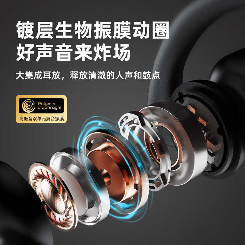塞那 S-Z22SProMAX-耳机-黑色 蓝牙耳机无线挂耳开放入耳式降噪音乐运动健身超长高清大图