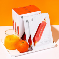 [赵公子推荐]韩国正品fhd血橙面膜 急救补水面膜润肤保湿熬夜修护舒缓紧致肌肤收缩毛孔男女清洁 30片/盒