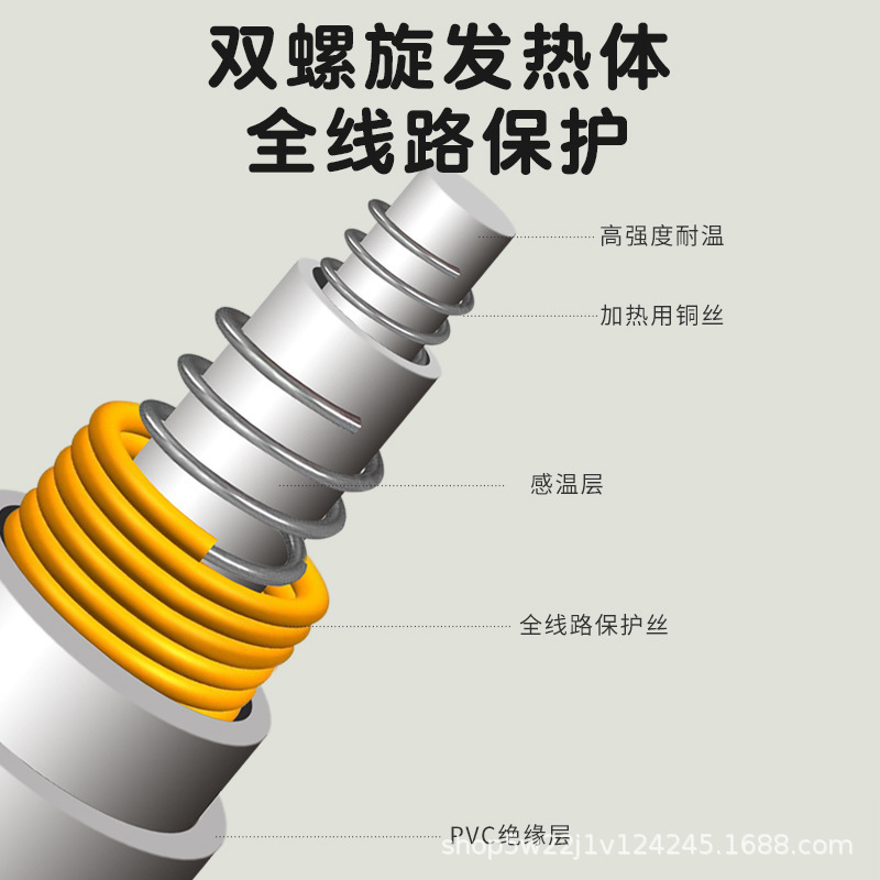 CCKO电热毯单人双人双控电褥子调温三人散热学生宿舍单人女安全家用无-毛毯智能双控1.8*2.0米高清大图