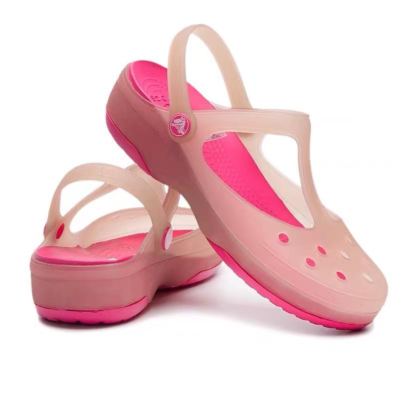 Crocs/卡骆驰女鞋2020新款厚底洞洞鞋轻便休闲沙滩鞋拖鞋防滑透气凉鞋11209