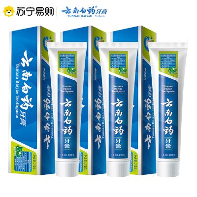 云南白药牙膏 210g*3支 薄荷清爽型 口味纯正 家庭刚需